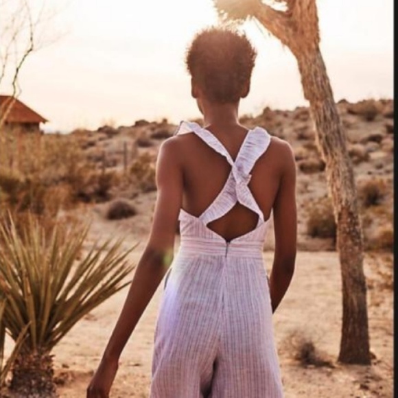 *SOLD* NWT ANTHRO | Linen Jumpsuit - Picture 3 of 5